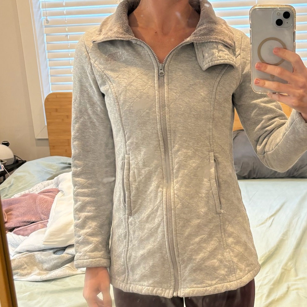 North Face Fleece-lined Sweater Jacket